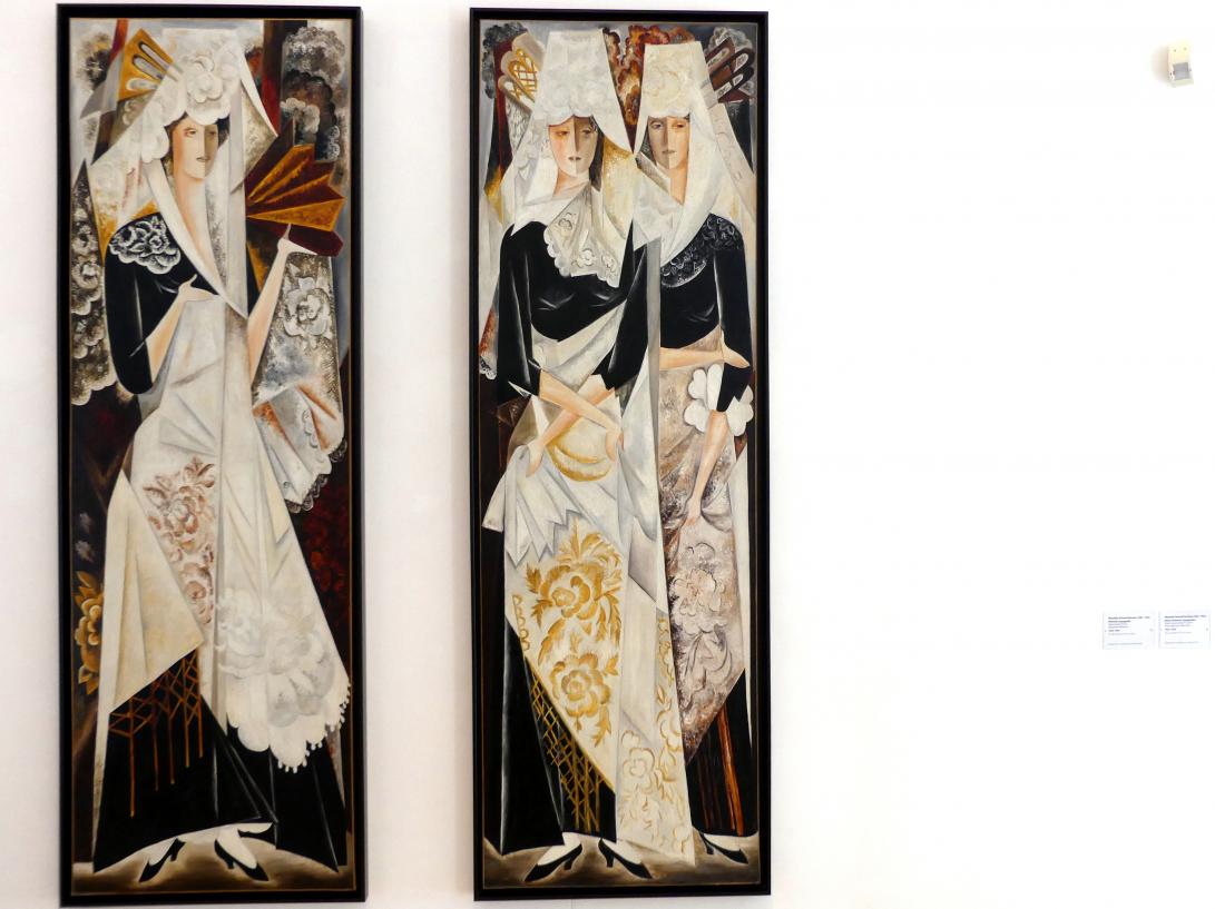 Natalija Sergejewna Gontscharowa (1908&ndash;1954), Zwei spanische Frauen, Schwäbisch Hall, Kunsthalle Würth, Ausstellung "Das Musée d'Art moderne de la Ville de Paris zu Gast in der Kunsthalle Würth" vom 15.04.-15.09.2019, 1920&ndash;1924