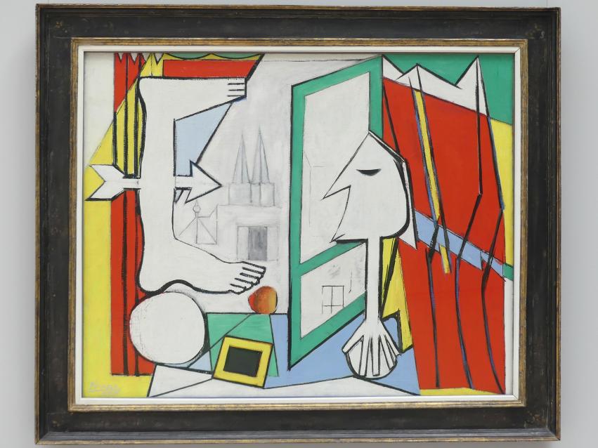 Pablo Picasso (1897–1972), Das Atelier des Künstlers (Das offene Fenster), Stuttgart, Staatsgalerie, Internationale Malerei und Skulptur 4, 1929