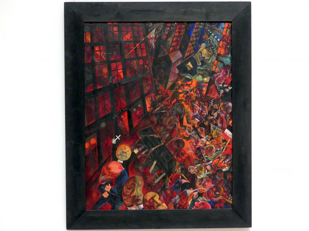 George Grosz (1915&ndash;1931), Widmung an Oskar Panizza, Stuttgart, Staatsgalerie, Internationale Malerei und Skulptur 7, 1917&ndash;1918