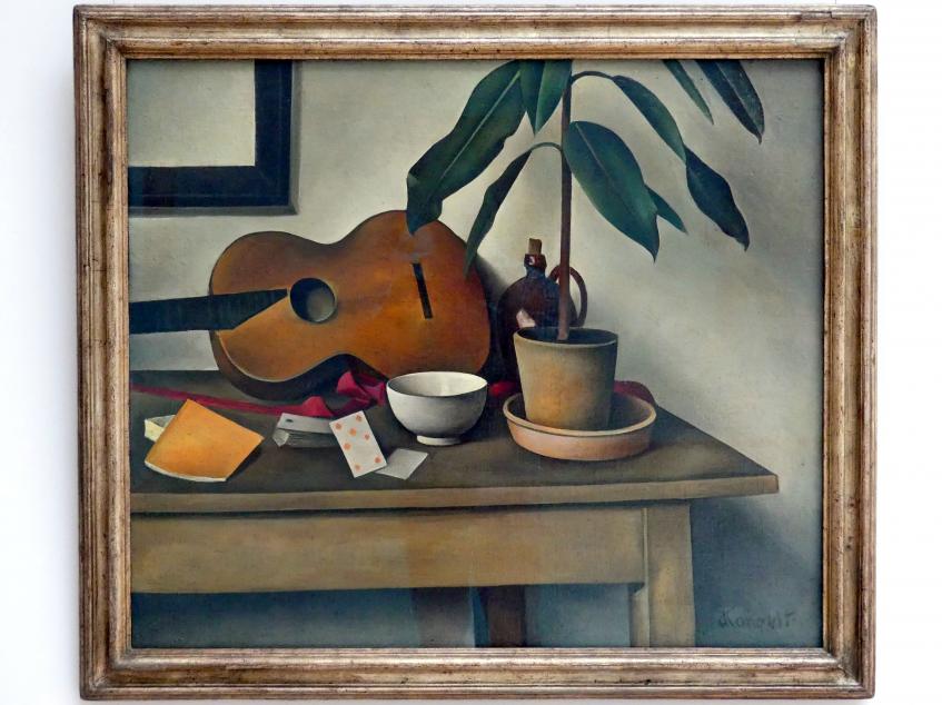 Alexander Kanoldt (1910–1929), Stillleben mit Gitarre, Stuttgart, Staatsgalerie, Internationale Malerei und Skulptur 7, 1926