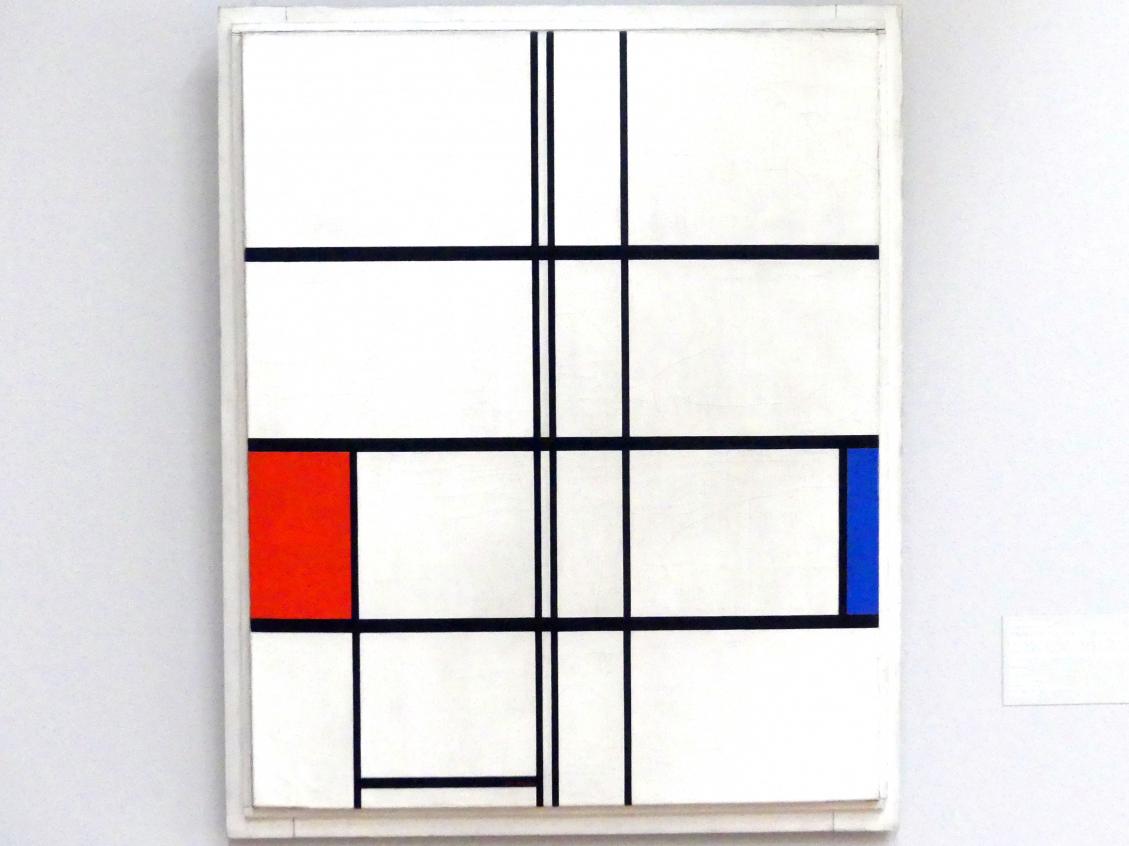 Piet Mondrian (1908–1942), Komposition in Weiß, Rot und Blau, Stuttgart, Staatsgalerie, Internationale Malerei und Skulptur 8, 1936