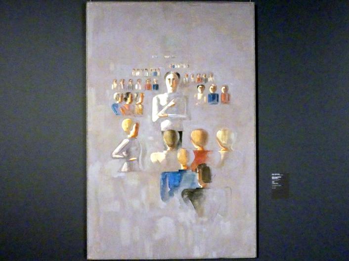 Oskar Schlemmer (1919–1937), Folkwang-Zyklus: Unterricht I, Stuttgart, Staatsgalerie, Internationale Malerei und Skulptur 9, 1929