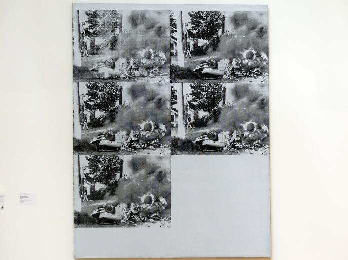 Andy Warhol (1956–1986), White Disaster I - Weißes Unglück I, Stuttgart, Staatsgalerie, Internationale Malerei und Skulptur 11, 1963