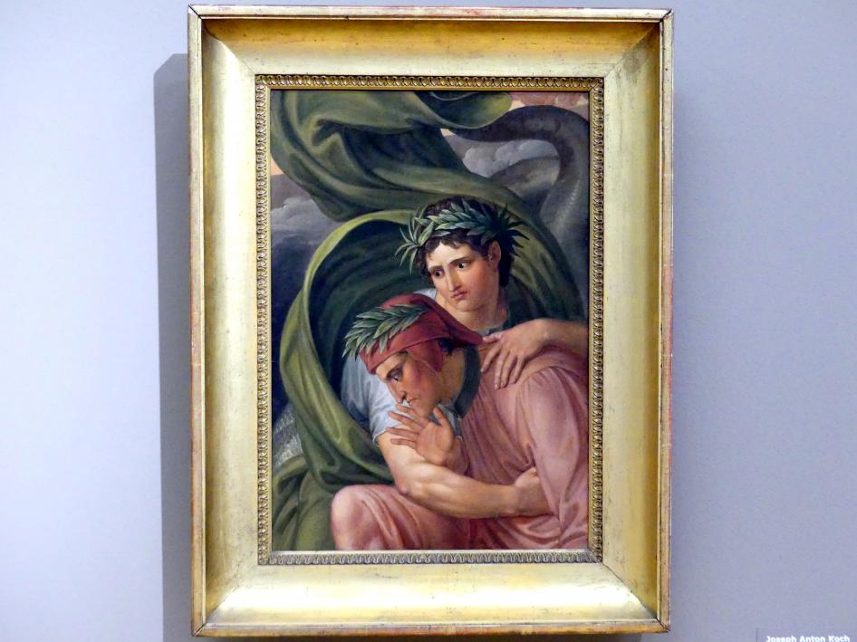 Joseph Anton Koch (1796–1835), Dante und Vergil auf dem Rücken Geryons, Stuttgart, Staatsgalerie, Europäische Malerei und Skulptur 7, 1802–1804