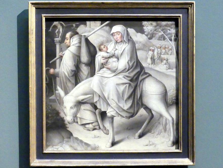 Meister von Frankfurt (1499&ndash;1515), Annenaltar - Die Flucht nach Ägypten, Stuttgart, Staatsgalerie, Niederländische Malerei 1, um 1504