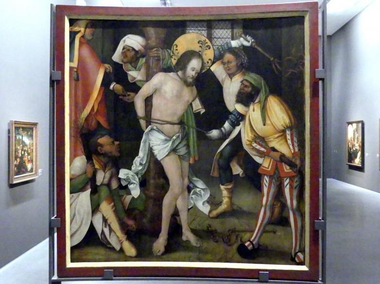 Hans Schäufelein (1503&ndash;1531), Die Geißelung Christi, Stuttgart, Staatsgalerie, Altdeutsche Malerei 4, 1509&ndash;1510