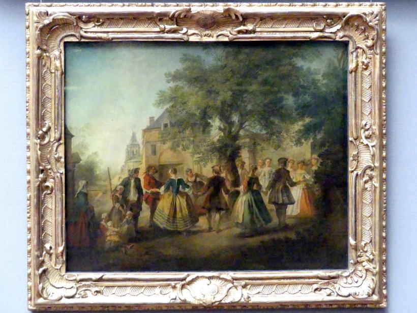Nicolas Lancret (1723–1743), Der Tanz um den Baum, Dresden, Gemäldegalerie Alte Meister, 2. OG: Hofkunst 18. Jahrhundert, um 1720–1740