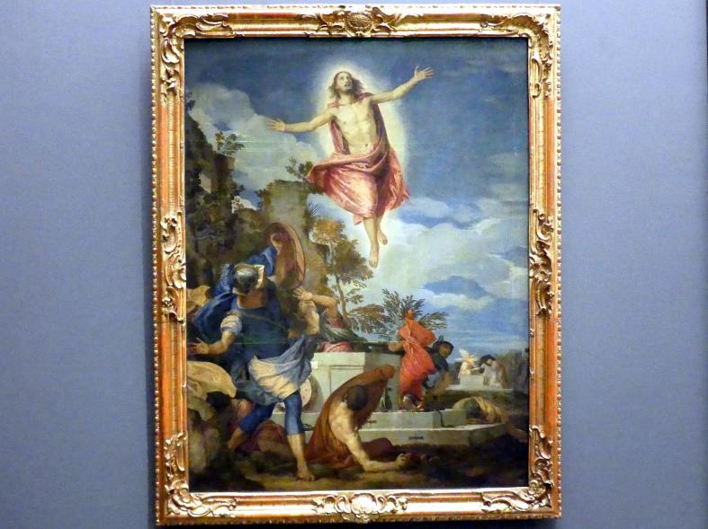 Paolo Caliari (Veronese) (1547–1587), Die Auferstehung Christi, Dresden, Gemäldegalerie Alte Meister, 1. OG: Venezianische Malerei, 1570–1575