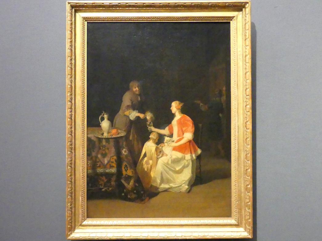 Jacob Lucasz Ochtervelt (1657&ndash;1673), Der galante Herr, Dresden, Gemäldegalerie Alte Meister, 1. OG: Caravaggismus, 1669