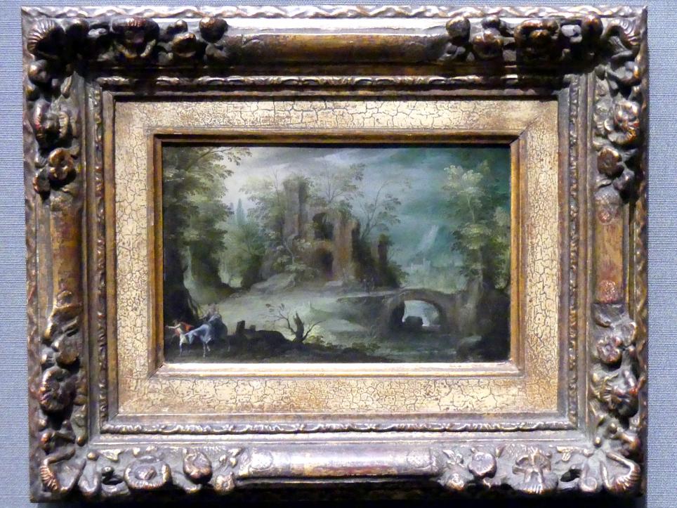 Paul Bril (1592&ndash;1624), Flucht nach Ägypten, Dresden, Gemäldegalerie Alte Meister, 1. OG: Niederländische Malerei 17. Jahrhundert, Undatiert
