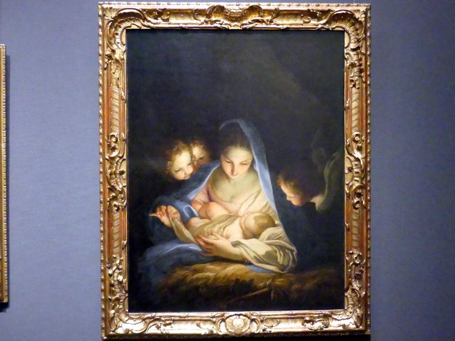 Carlo Maratta (1657–1704), Die Heilige Nacht, Dresden, Gemäldegalerie Alte Meister, 1. OG: Italienische Malerei 17. Jahrhundert, Undatiert, Bild 1/2