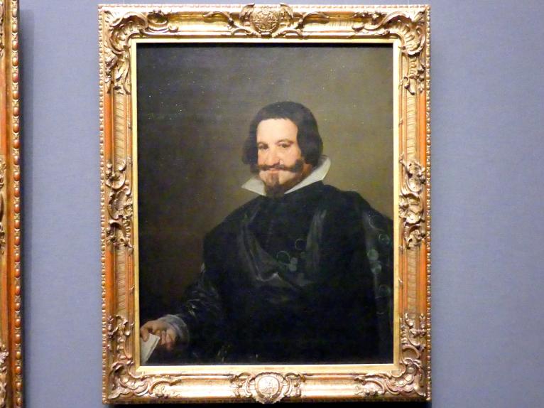 Diego Rodríguez de Silva y Velázquez (1618–1659), Gaspar de Guzmán, Conde Duque de Olivares, Herzog von San Lúcar, Dresden, Gemäldegalerie Alte Meister, 1. OG: Velázquez, um 1635