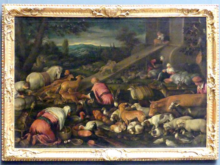 Jacopo Bassano (Werkstatt) (1585), Die Arche Noah, Dresden, Gemäldegalerie Alte Meister, 1. OG: Veronese, Undatiert
