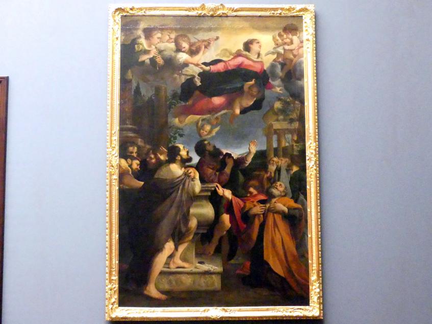 Annibale Carracci (1582–1609), Die Himmelfahrt Mariae, Dresden, Gemäldegalerie Alte Meister, 1. OG: Altäre, 1587