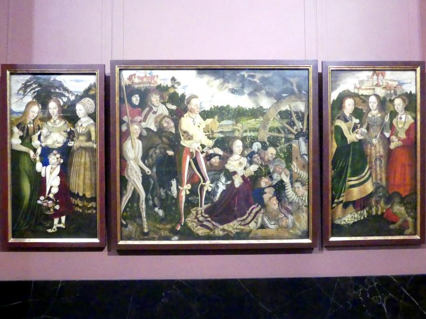 Lucas Cranach der Ältere (1502&ndash;1550), Katharinenaltar, Lutherstadt Wittenberg, Schlosskirche, jetzt Dresden, Gemäldegalerie Alte Meister, EG: Altäre und Andachtsbilder, 1506