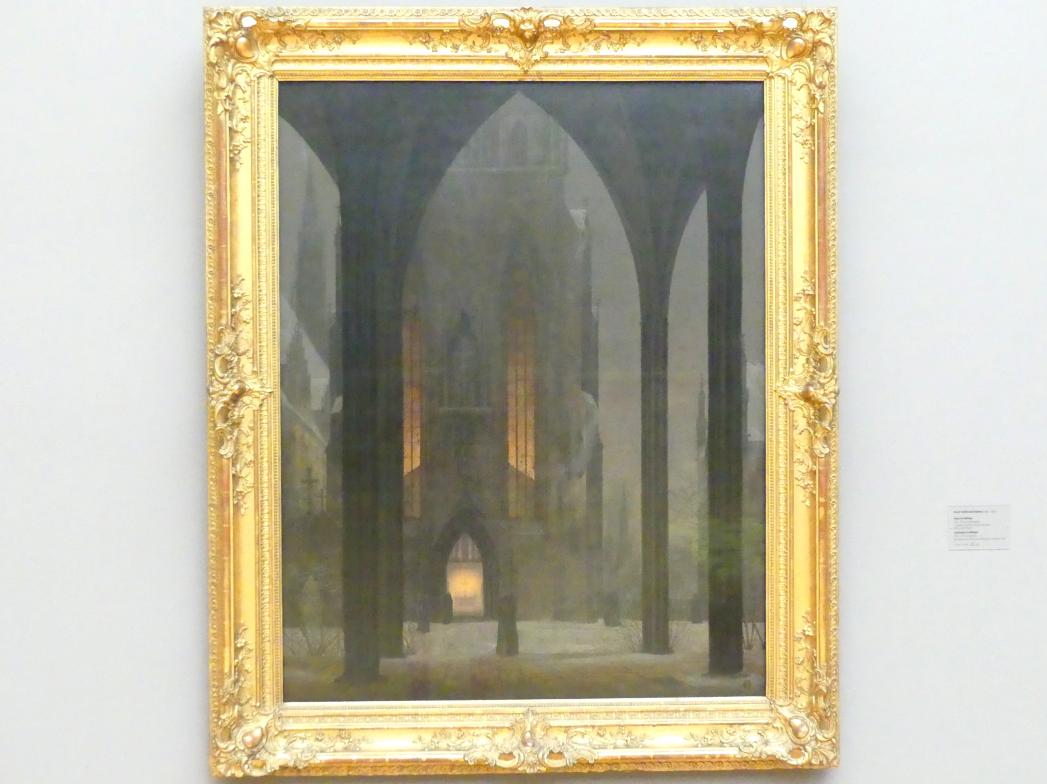 Ernst Ferdinand Oehme (1821–1853), Dom im Winter, Dresden, Albertinum, Galerie Neue Meister, 2. Obergeschoss, Saal 3, 1821