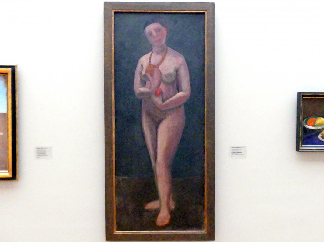 Paula Modersohn-Becker (1900&ndash;1910), Selbstbildnis als stehender Akt, Dresden, Albertinum, Galerie Neue Meister, 2. Obergeschoss, Saal 13, 1906