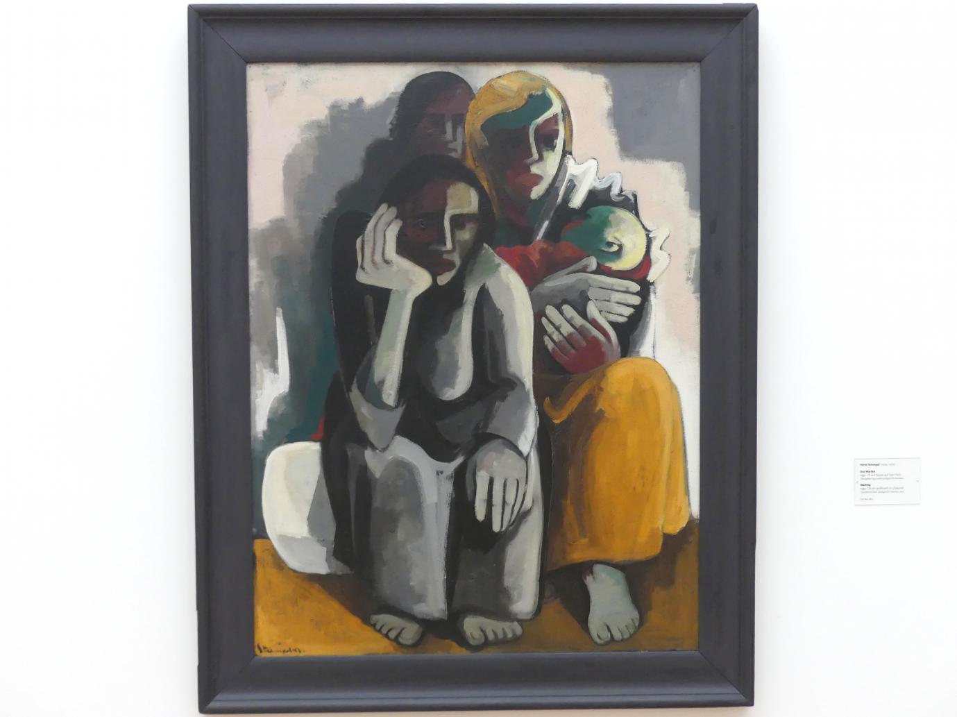 Horst Strempel (1947–1948), Das Warten, Dresden, Albertinum, Galerie Neue Meister, 2. Obergeschoss, Saal 16, 1947