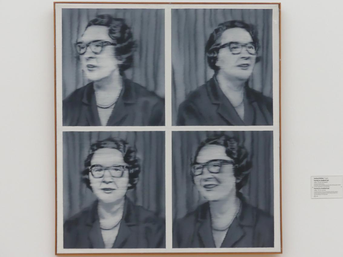 Gerhard Richter (1963–2020), Porträt Dr. Knobloch (41), Dresden, Albertinum, Galerie Neue Meister, 2. Obergeschoss, Saal 20, 1964
