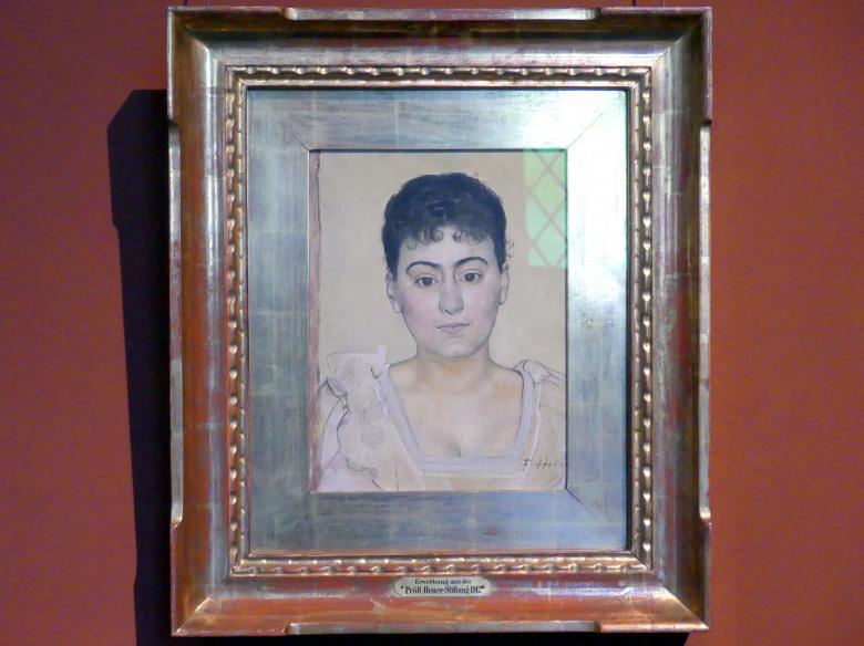 Ferdinand Hodler (1882–1915), Bildnis Madame de R., Dresden, Albertinum, Galerie Neue Meister, 1. Obergeschoss, Klingersaal, 1893
