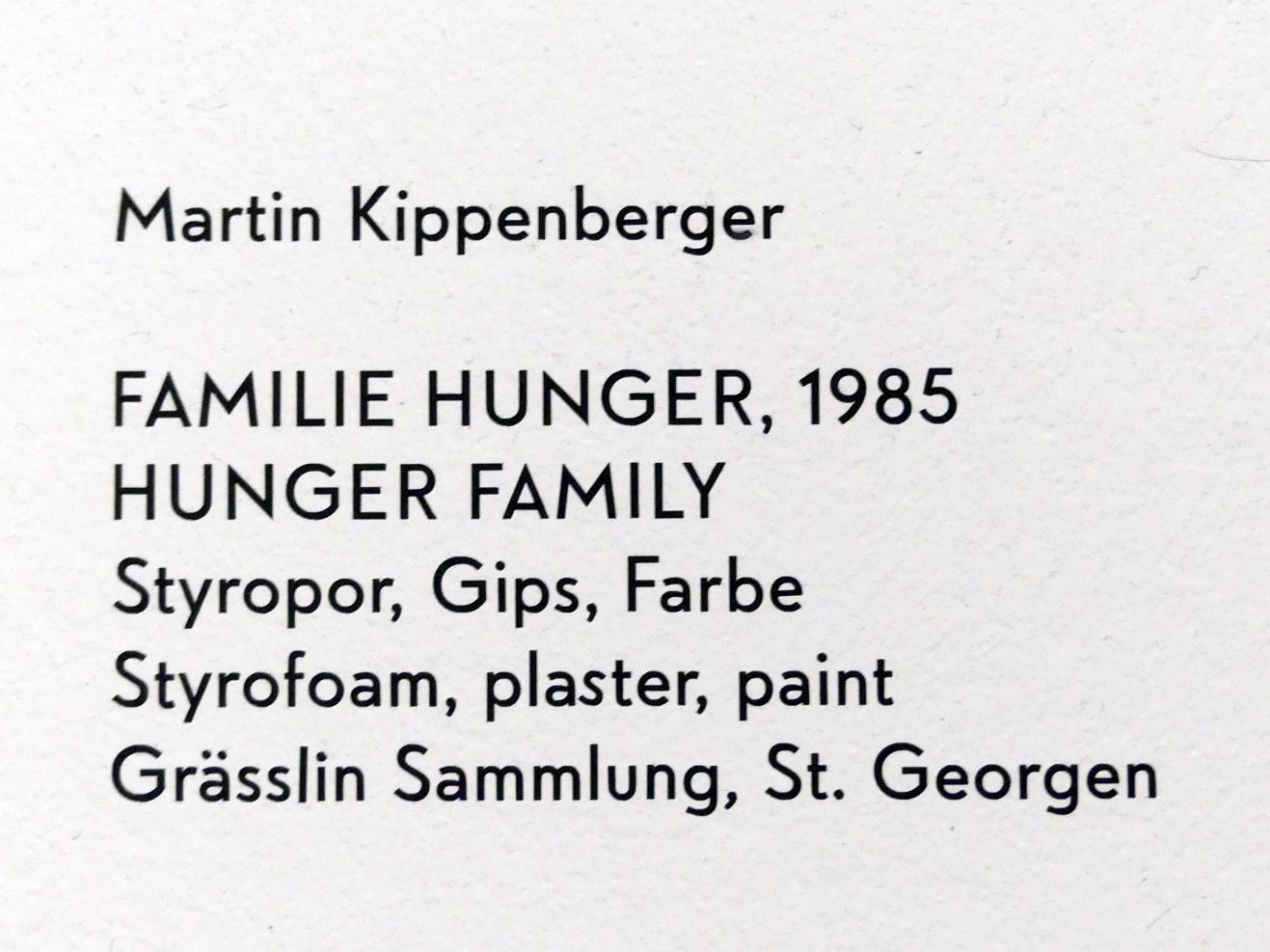 Martin Kippenberger (1984&ndash;1996), Familie Hunger, München, Lenbachhaus, Kunstbau, Ausstellung "BODY CHECK" vom 21.05.-15.09.2019, 1985, Bild 9/9
