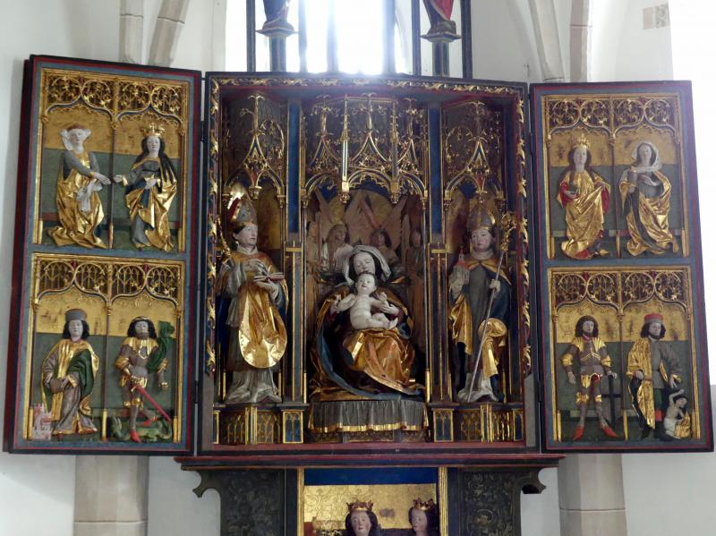 Hans Klocker (Werkstatt) (1500), Altarschrein, Villnöß, Kirche St. Valentin, um 1500