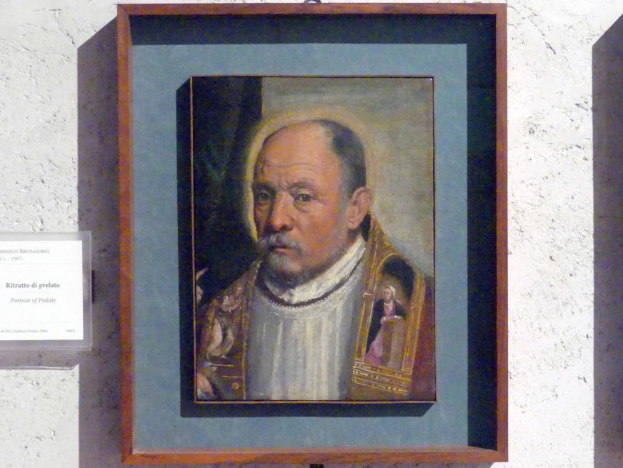 Domenico Brusasorzi (Undatiert), Bildnis eines Prälaten, Verona, Museo di Castelvecchio, Saal 23, Undatiert