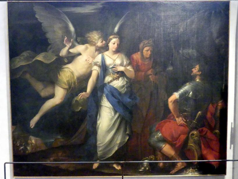 Giovan Gioseffo Dal Sole (1690&ndash;1707), Der Engel inspiriert Judith, Verona, Museo di Castelvecchio, Saal 26, 1697