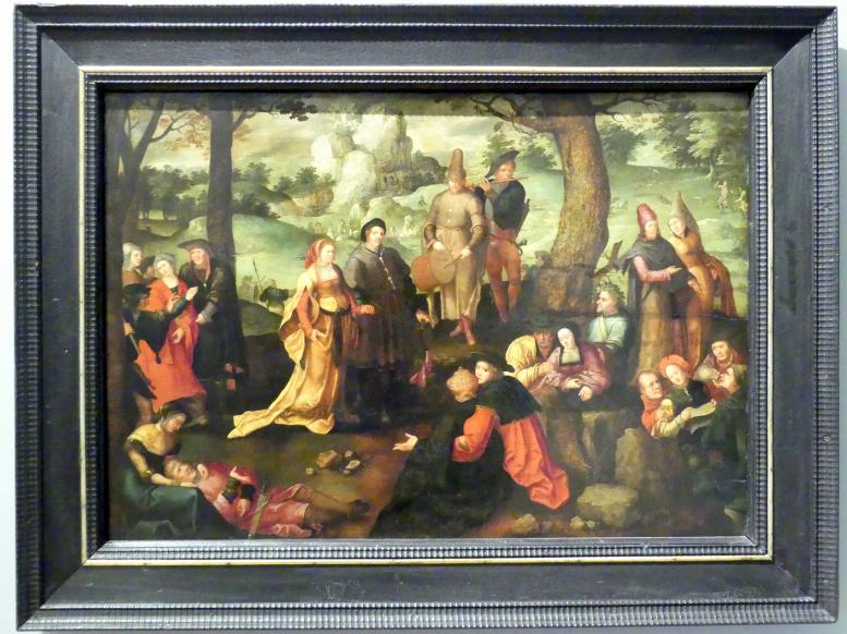 Lucas van Leyden (Nachfolger) (1533), Weltliches Leben der hl. Maria Magdalena, Breslau, Nationalmuseum, 2. OG, europäische Kunst 15.-20. Jhd., Saal 3, 1560–1580