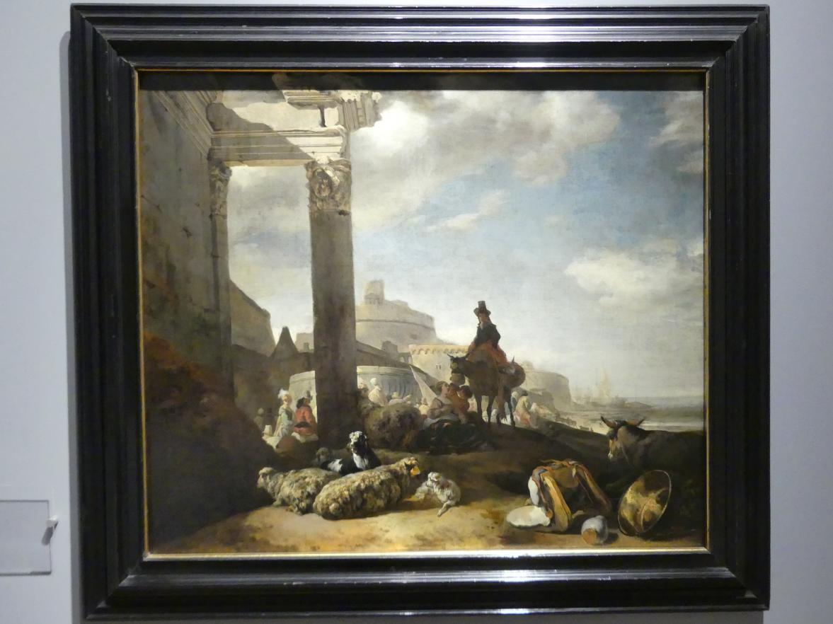 Jan Baptist Weenix (1649&ndash;1656), An den Mauern von Rom, Breslau, Nationalmuseum, 2. OG, europäische Kunst 15.-20. Jhd., Saal 6, vor 1650