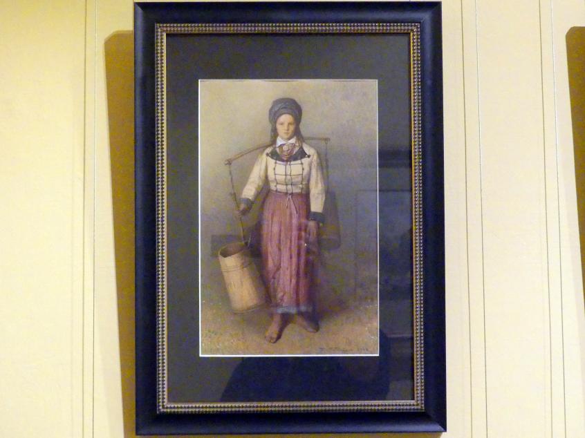 Franciszek Tepa (1853–1868), Mädchen aus Potorytsya, Breslau, Nationalmuseum, 2. OG, polnische Kunst 17.-19. Jhd., Saal 5, 1868