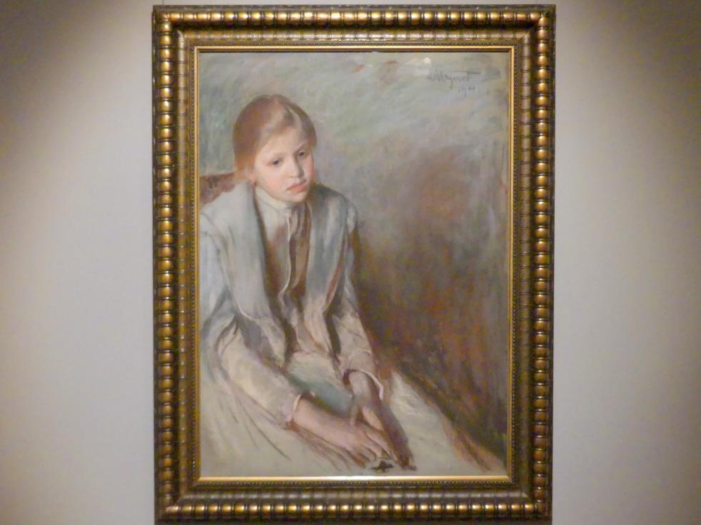 Leon Wyczółkowski (1891&ndash;1910), Mädchen, Breslau, Nationalmuseum, 1. OG, schlesische Kunst 17.-19. Jhd., Saal 10, 1901