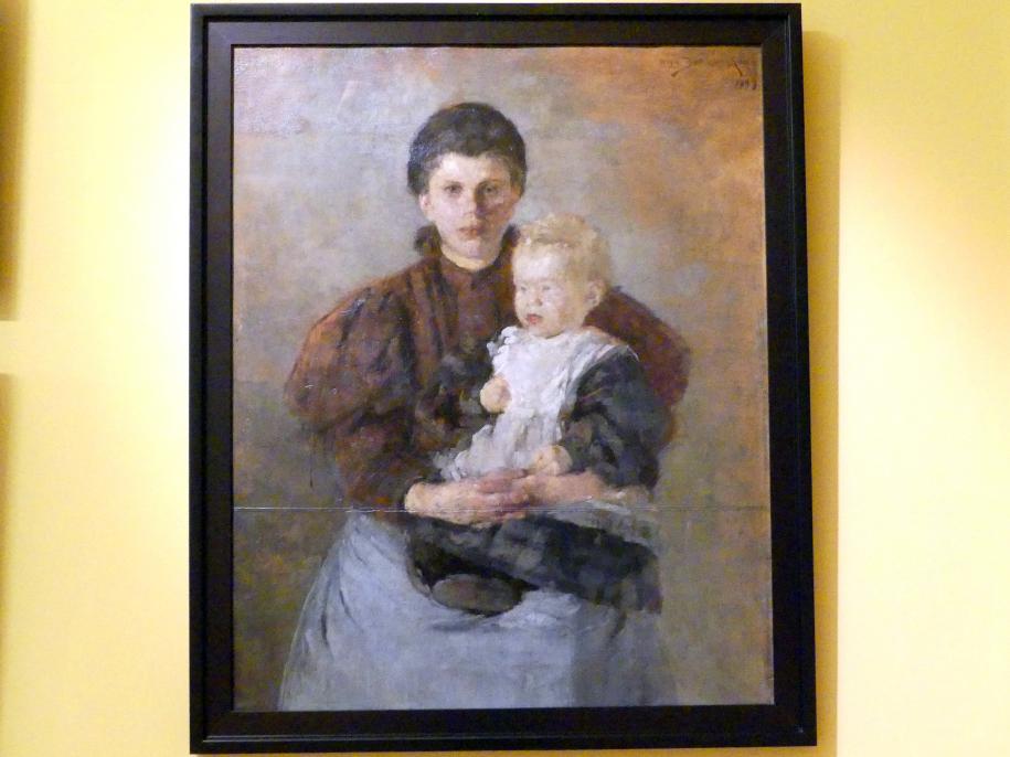 Olga Boznańska (1889&ndash;1921), Das Kindermädchen, Breslau, Nationalmuseum, 1. OG, schlesische Kunst 17.-19. Jhd., Saal 5, 1899