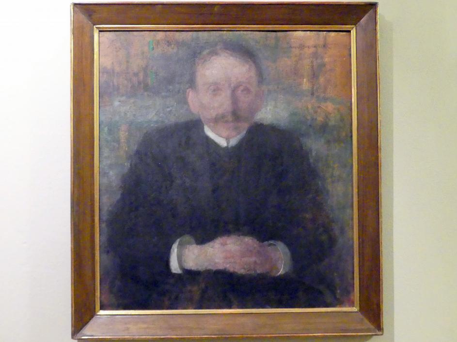 Olga Boznańska (1889&ndash;1921), Porträt des Schriftstellers Józef Korzeniowski (1857-1924), Breslau, Nationalmuseum, 1. OG, schlesische Kunst 17.-19. Jhd., Saal 7, nach 1909