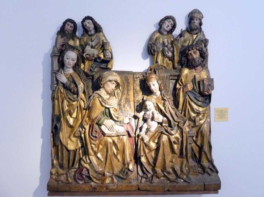 Heilige Anna Selbdritt mit Heiligen, Rosochata, Kirche Mariä Himmelfahrt, jetzt Breslau, Nationalmuseum, 1. OG, schlesische Kunst 14.-16. Jhd., Flur, um 1510