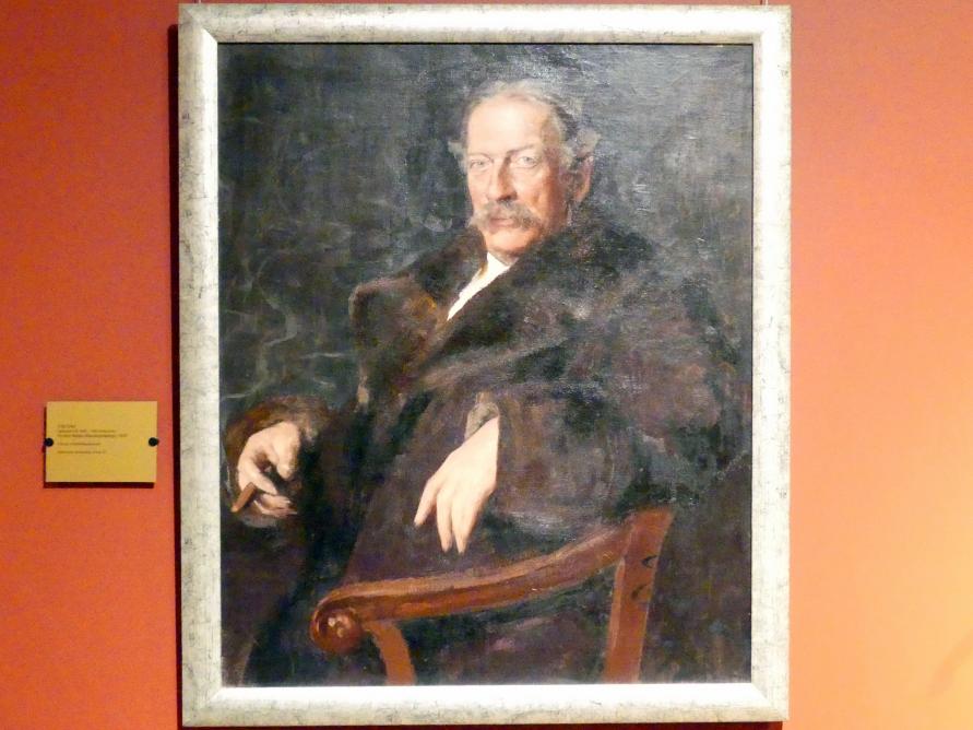 Fritz Erler (1897–1925), Porträt des Rafał Ludwik Maszkowski (polnischer Geiger und Dirigent), Breslau, Nationalmuseum, 1. OG, schlesische Kunst 16.-19. Jhd., Saal 11, 1897