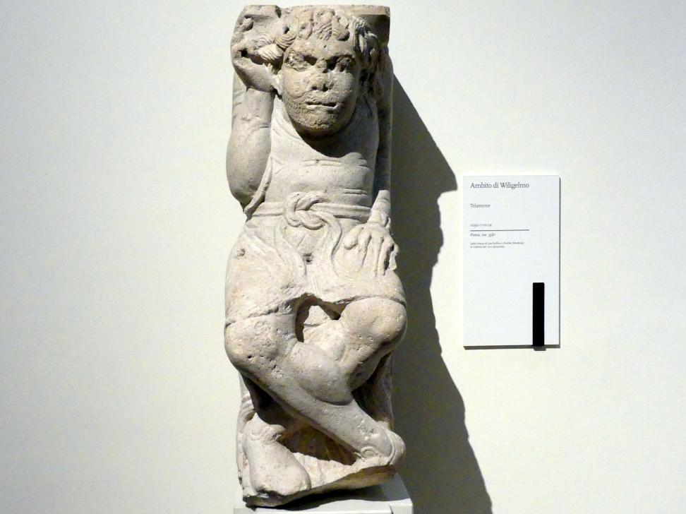 Wiligelmo da Modena (Umkreis) (1100), Telamon, Modena, chiesa di San Ruffino a Portile, jetzt Modena, Galleria Estense, Saal 2, um 1090&ndash;1110