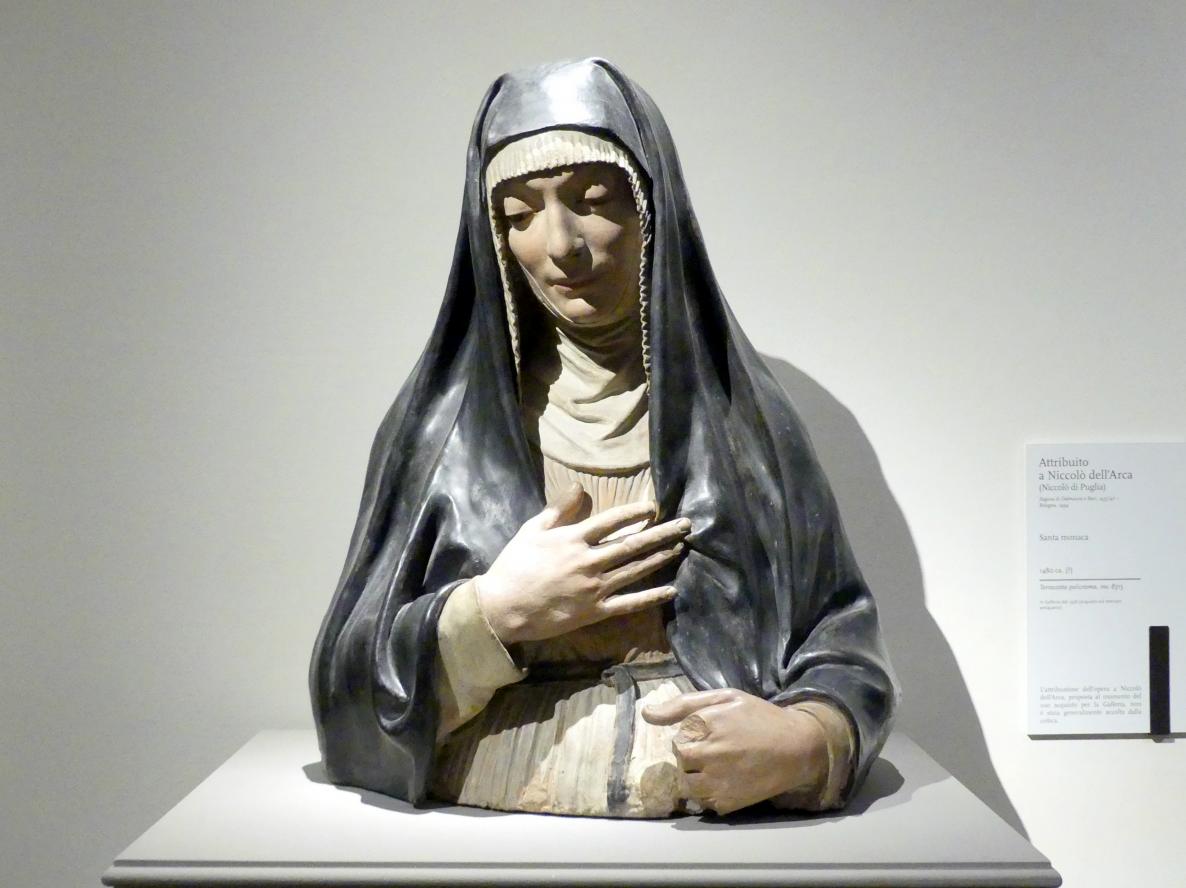 Niccolò dell’Arca (1480), Heilige Nonne, Modena, Galleria Estense, Saal 6, um 1480