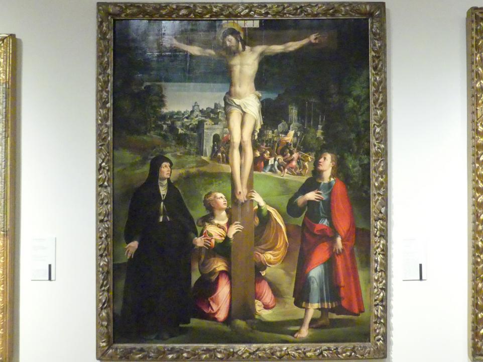 Nicolò dell’Abate (1532–1570), Kreuzigung Christi, Modena, Galleria Estense, Saal 14, um 1539