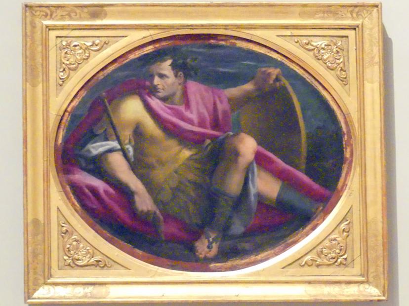 Giulio Belloni (1592), Herrscher mit Schild, Ferrara, Palazzo dei Diamanti, jetzt Modena, Galleria Estense, Saal 18, 1591–1593