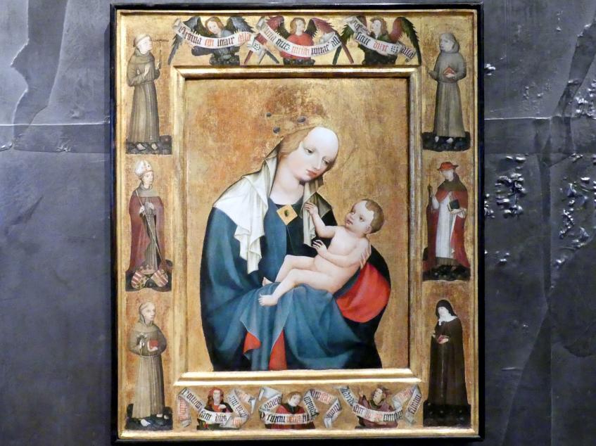 Maria mit Kind, Krumau (Český Krumlov), ehem. Franziskanerkloster, jetzt Prag, Nationalgalerie im Agneskloster, Saal J, nach 1450