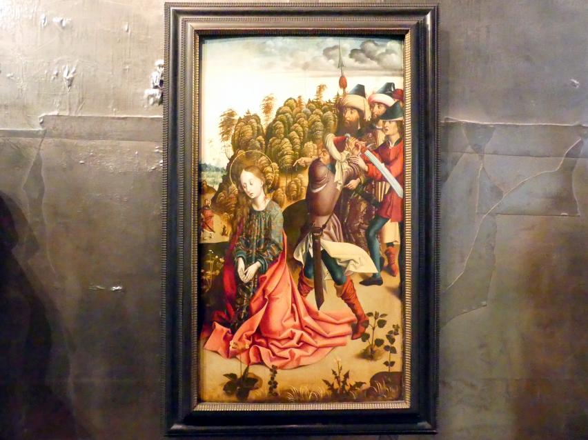 Enthauptung der Heiligen Barbara, Prag, Nationalgalerie im Agneskloster, Saal K, um 1480&ndash;1490