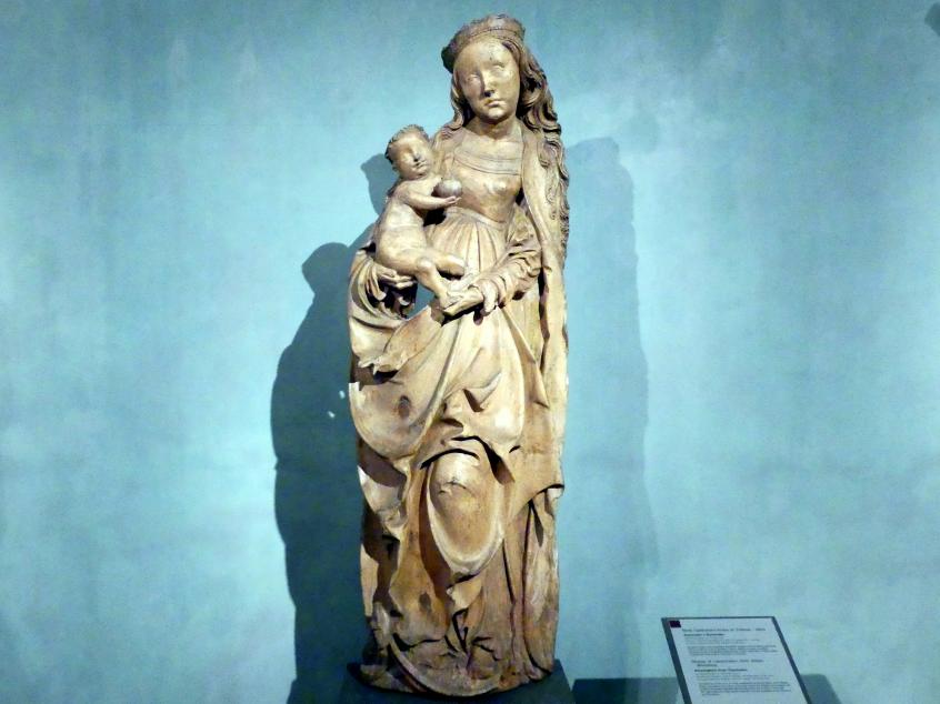 Meister der Beweinung von Bettlern (Werkstatt) (1517–1520), Madonna von Tschernisko, Tschernisko (Černívsko), Kirche der hl. Dreifaltigkeit, jetzt Prag, Nationalgalerie im Agneskloster, Saal M, um 1520