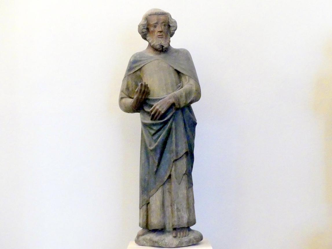 Stehender Apostel, München, Münchner Kaiserburg im Alten Hof, jetzt München, Bayerisches Nationalmuseum, Saal 2, 1324