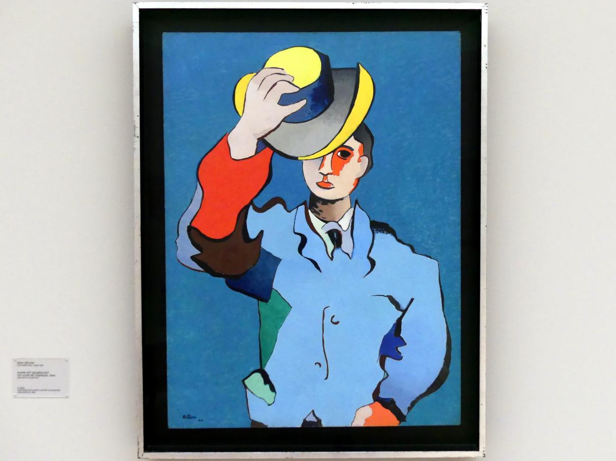 Jean Hélion (1933&ndash;1951), Mann mit gelbem Hut (Le coup de chapeau), München, Lenbachhaus, Saal 28, 1944