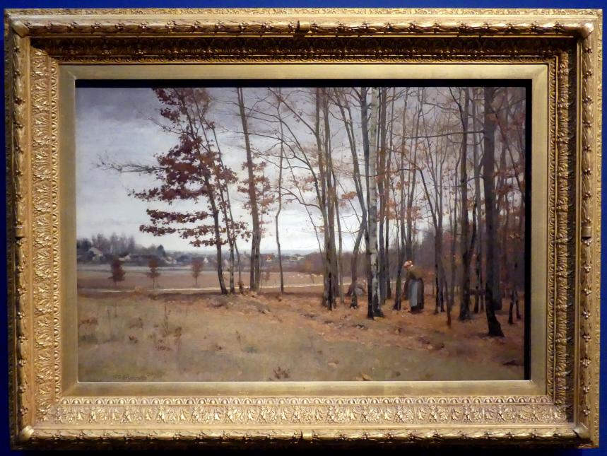 William Brymner (1885–1905), Am Rand des Waldes von Fontainebleau, München, Kunsthalle, Ausstellung "Kanada und der Impressionismus" vom 19.07.-17.11.2019, Frankreich-Impressionen, 1885