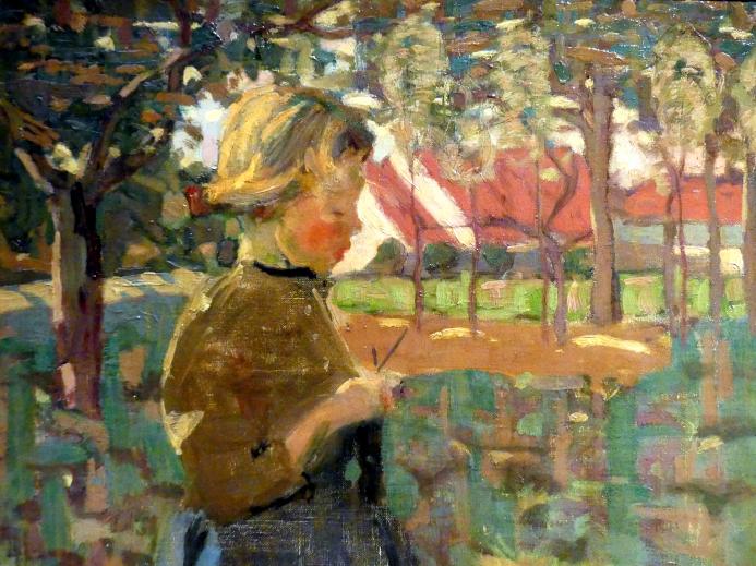 James Wilson Morrice (1897&ndash;1921), Mädchen mit Holzschuhen, München, Kunsthalle, Ausstellung "Kanada und der Impressionismus" vom 19.07.-17.11.2019, Jugend und Sonnenlicht, um 1896&ndash;1898, Bild 2/3