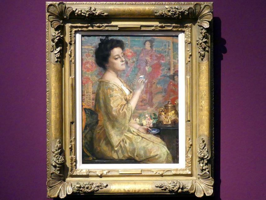 Franklin Brownell (1896–1916), Die Teestunde, München, Kunsthalle, Ausstellung "Kanada und der Impressionismus" vom 19.07.-17.11.2019, Frauen in ihrer Freizeit, 1901