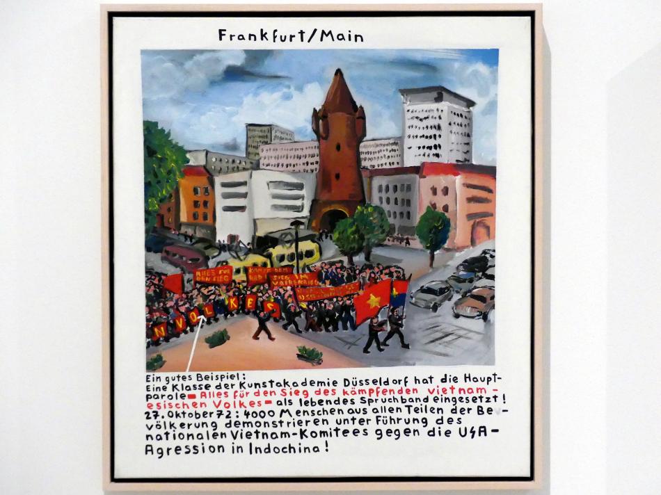 Jörg Immendorff (1965&ndash;2007), Frankfurt/Main, Madrid, Museo Reina Sofía, Ausstellung "Jörg Immendorff - The Task of the Painter" vom 30.10.2019-13.04.2020, Saal 3, 1973