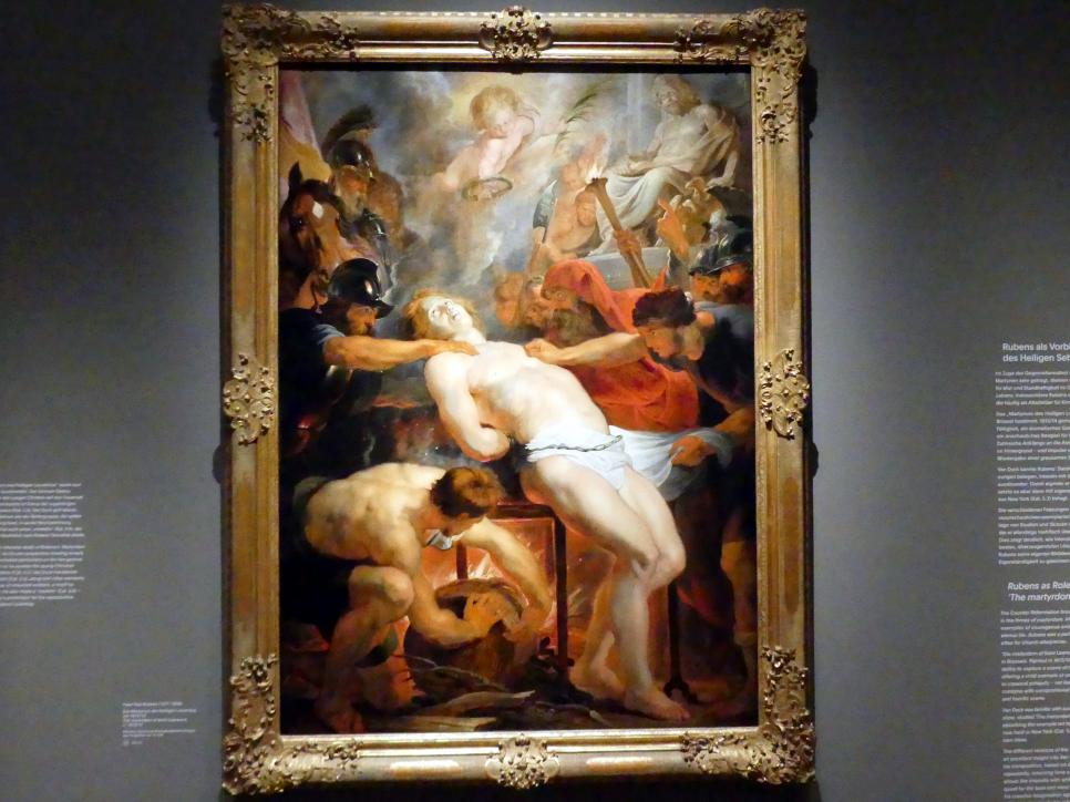Peter Paul Rubens (1598&ndash;1640), Das Martyrium des Heiligen Laurentius, München, Alte Pinakothek, Ausstellung "Van Dyck" vom 25.10.2019-02.02.2020, Von Antwerpen nach Italien - 1, um 1613&ndash;1614